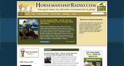 Desktop Screenshot of horsemanshipradio.com