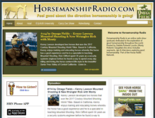 Tablet Screenshot of horsemanshipradio.com